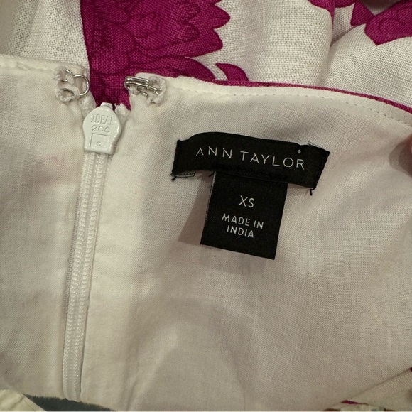 Ann Taylor Floral Linen Shift Dress XS - Picture 6 of 7